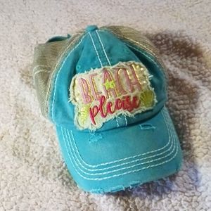 Beach please trukcers cap